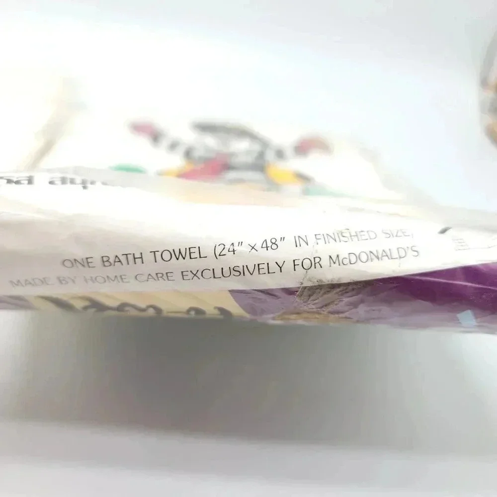 McDonald's Thailand McFamily Bath Towel Set New Old Stock 24